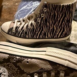 Converse Snake Print High-Top Sneakers